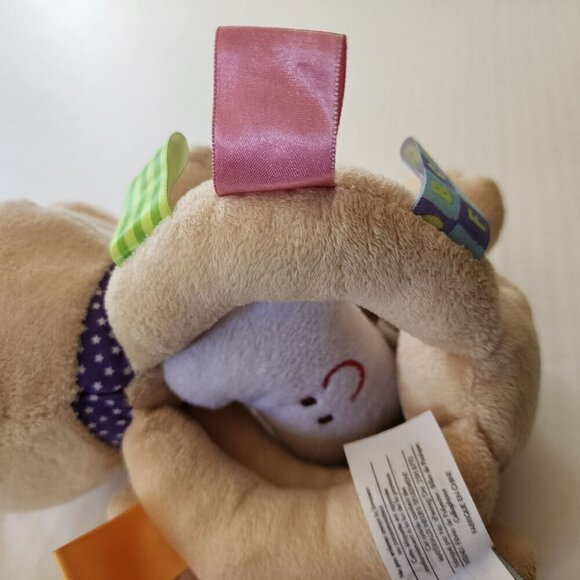 Taggies Early Years Puppy Dog Sensory Plush Baby Toy Bone Rattle Vibration - Picture 5 of 6